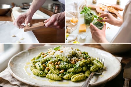 Charlotte Cooking Class: Homemade Pesto Cavatelli