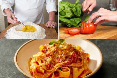 Make Fresh Pasta With Marinara Sauce