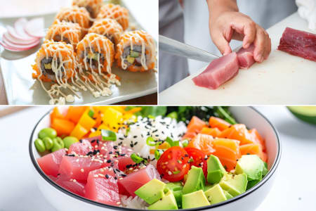 Make Spicy Tuna Rolls and Poke