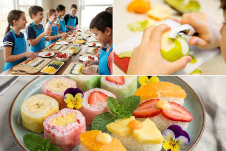 Sweet Sushi Rolls for Little Chefs