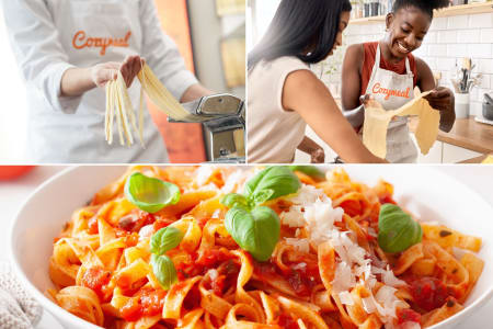 Charlotte Team Cooking Class: Teamwork & Tagliatelle