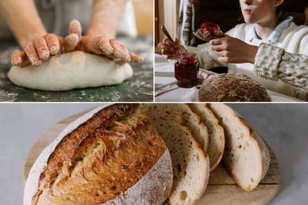 Traditional Portuguese Bread Loaves