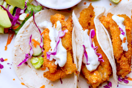 Caribbean-Style Fish Tacos and Margaritas