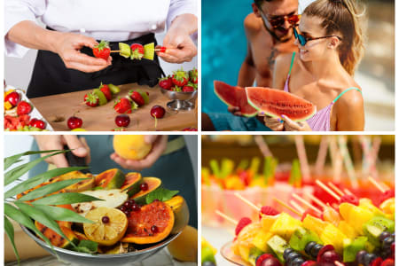 Los Angeles Private Chef Meal: Refreshing Poolside Fruit Feast
