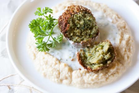 Homemade Hummus and Falafel