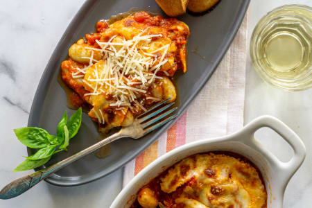 Cheesy Tomato Baked Gnocchi