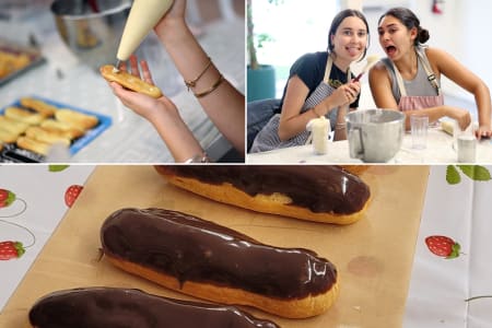 Los Angeles Cooking Class: Chocolate-Dipped French Éclairs