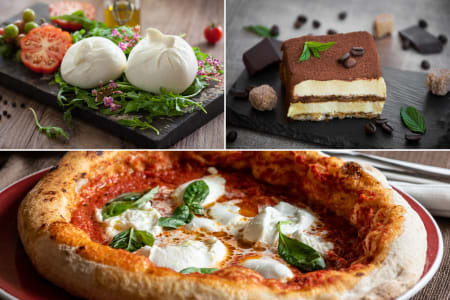 Italian Feast With Gourmet Pizzas