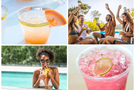 Los Angeles Private Chef Meal: Refreshing Coastal Poolside Cocktails