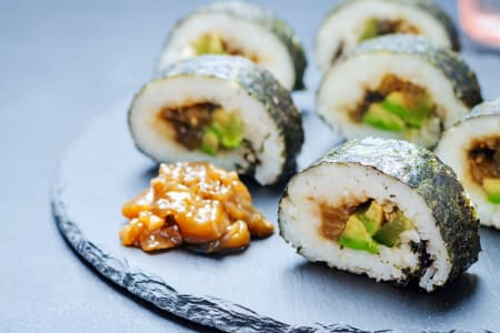 Vegan Japanese Sushi Dinner