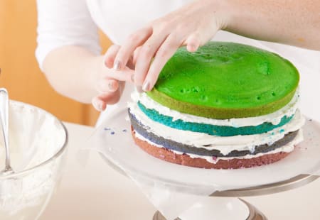 Boston Cooking Class: Rainbow Layer Cake 4 slide