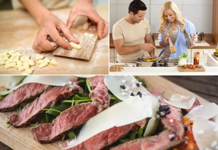 Chicago Cooking Class: Elegant Southern Italian Surf & Turf - Date Night
