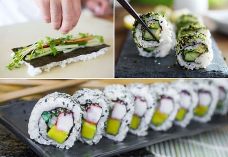 Edmonton Cooking Class: California Rolls and Veggie Classics