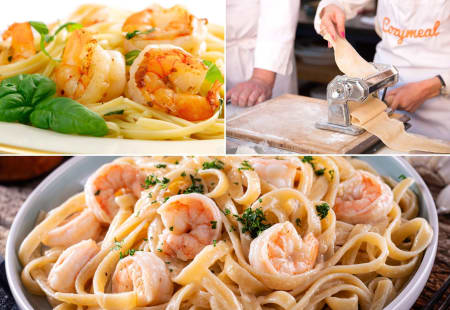 Austin Cooking Class: Handmade Colossal Shrimp Alfredo