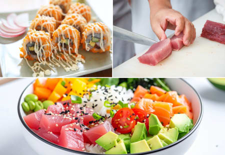 Houston Cooking Class: Make Spicy Tuna Rolls and Poke