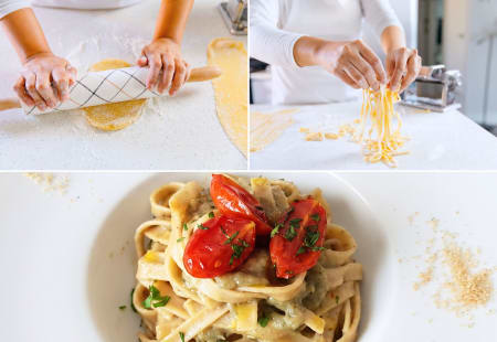 Philadelphia Cooking Class: Tagliatelle With Eggplant Pesto