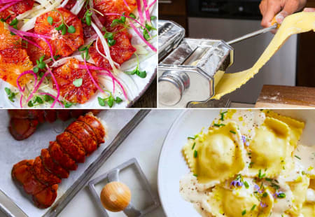 Boston Cooking Class: Lobster Ravioli For Two - Date Night