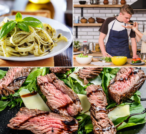 Houston Cooking Class: Tuscan Steak Evening Escape - Date Night