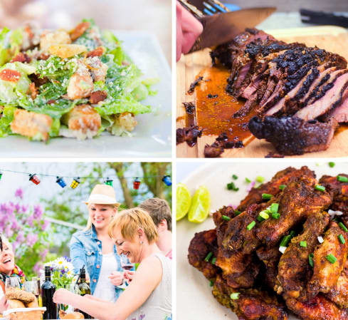 Los Angeles Private Chef Meal: Old-Fashioned Poolside BBQ