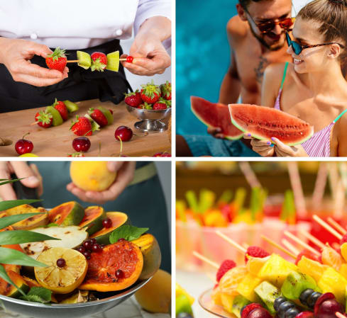 Los Angeles Private Chef Meal: Refreshing Poolside Fruit Feast