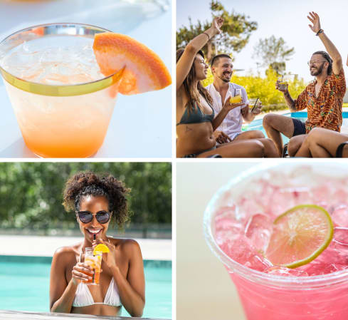 Los Angeles Private Chef Meal: Refreshing Coastal Poolside Cocktails