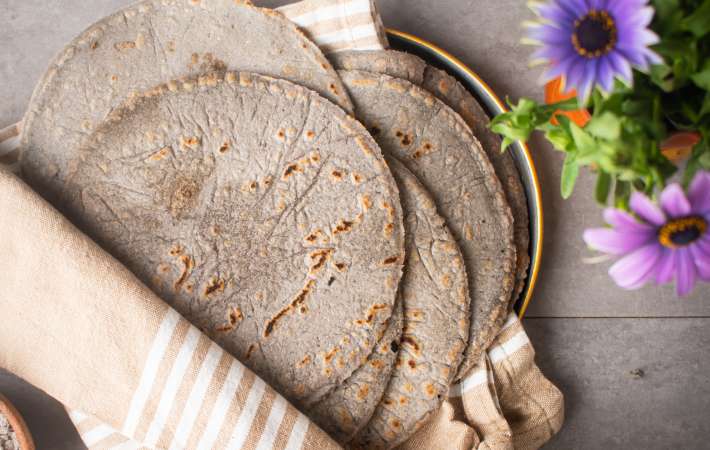 blue corn tortillas are a surprisingly simple addition to a mexican meal