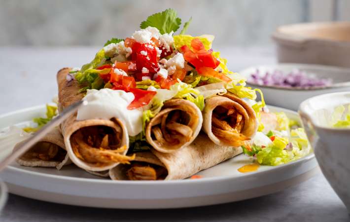 chicken flautas are a crispy mexican dinner idea