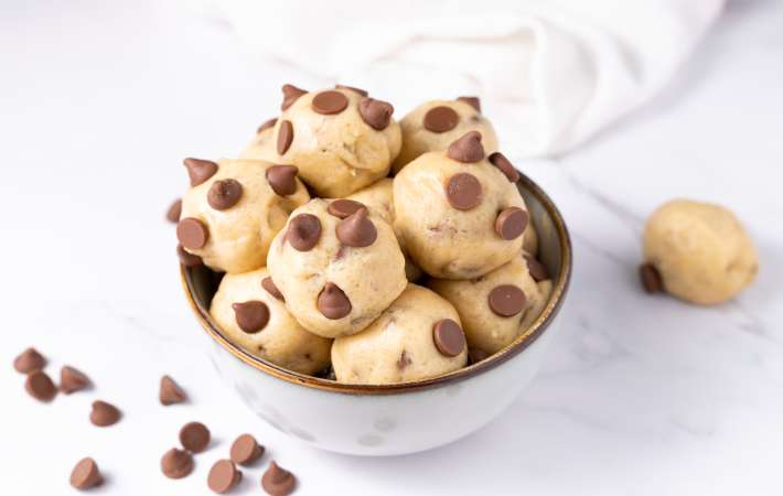 one bowl easy cookie dough bites