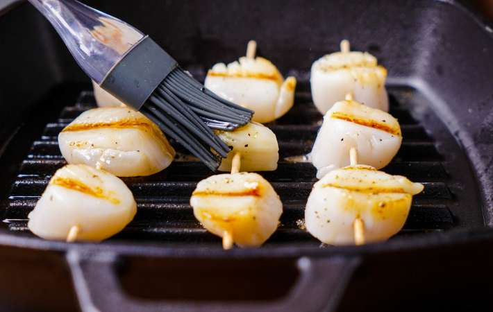how to cook scallops on the grill