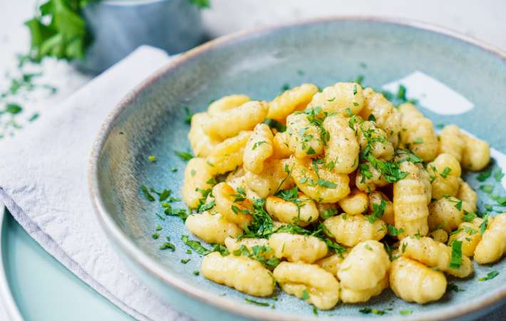 try this potato gnocchi with butter and herbs with your next fish dish