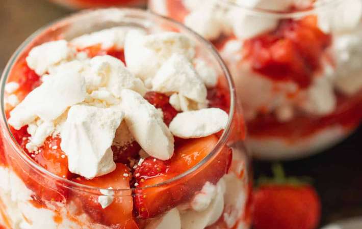 eton mess is a strawberry twist on a traditional british dessert