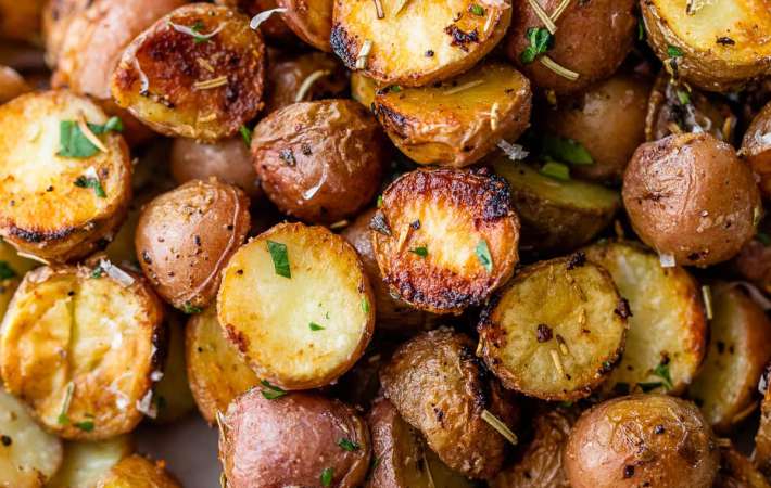 grilled potatoes are an easy bbq side dish