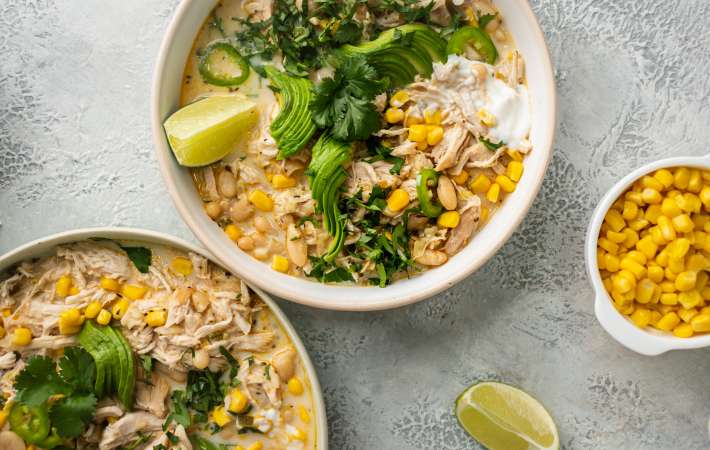 instant pot white chicken chili is a comforting mexican dinner idea