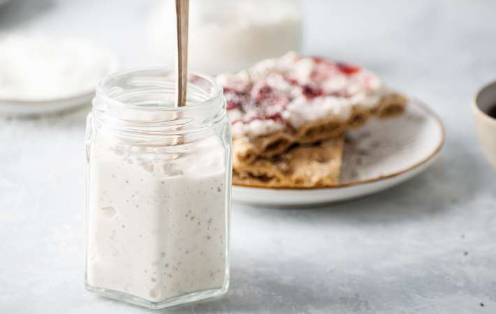 macadamia nut butter is a slightly sweet and healthy thanksgiving appetizer