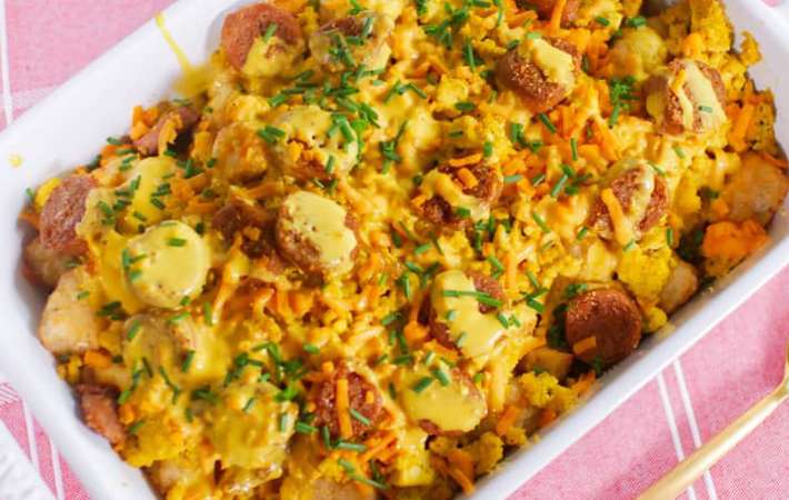 tater tot breakfast casserole is hearty and satisfying