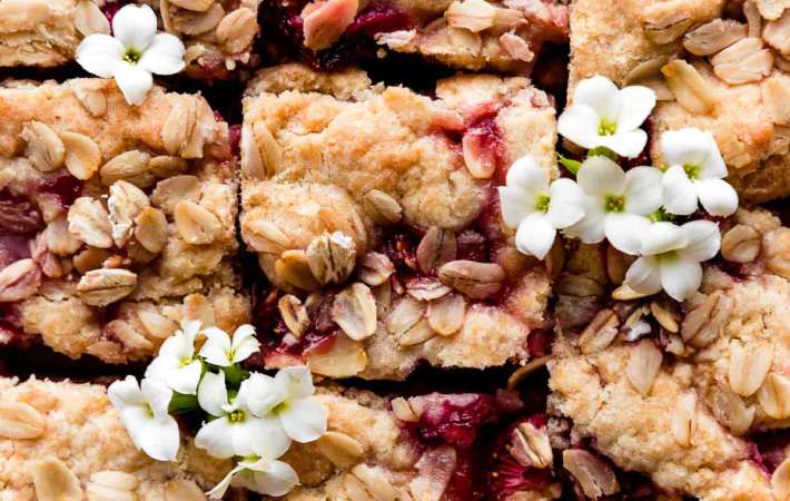fruity strawberry rhubarb is a fruity summertime crowd-pleaser