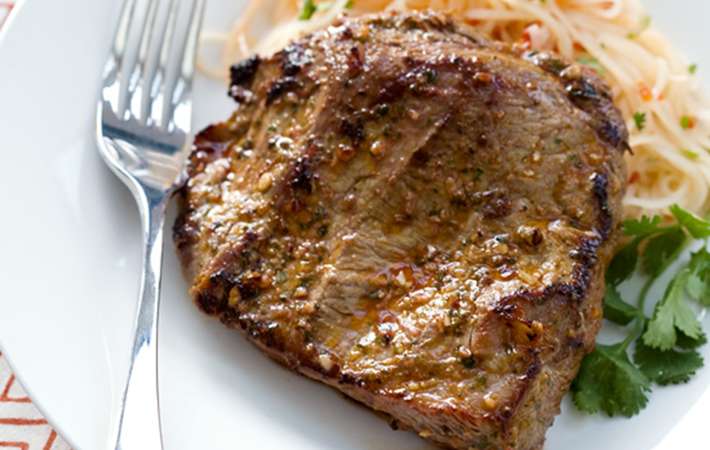 spicy thai steak is a creative asian twist on typical steak dinner ideas