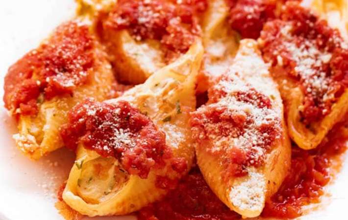 vegan stuffed shells are a hearty and satisfying easy vegan pasta recipe