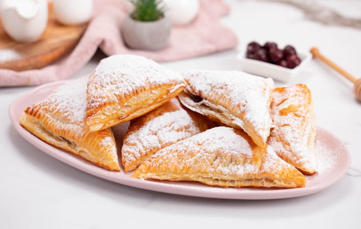 cherry turnovers are decadent vegetarian breakfasts