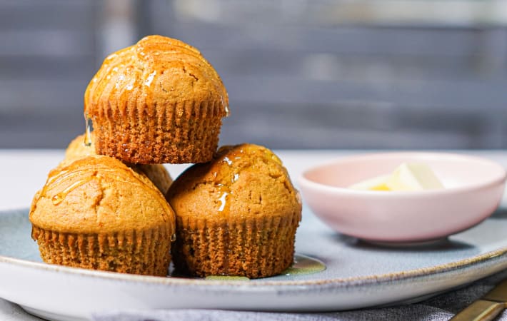 cornbread muffins are soft and lightly sweet