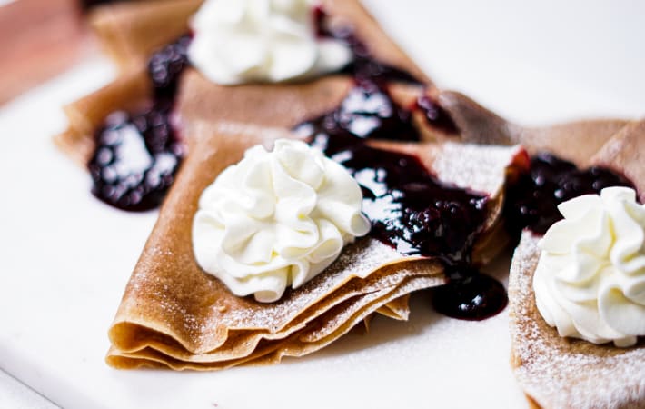 blueberry scones are an elegant vegetarian breakfast