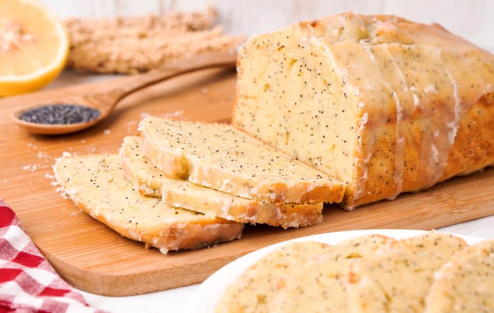 lemon poppy seed bread bring a bold pop of lemon flavor