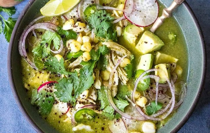 pozole verde is based on a traditional Mexican dish