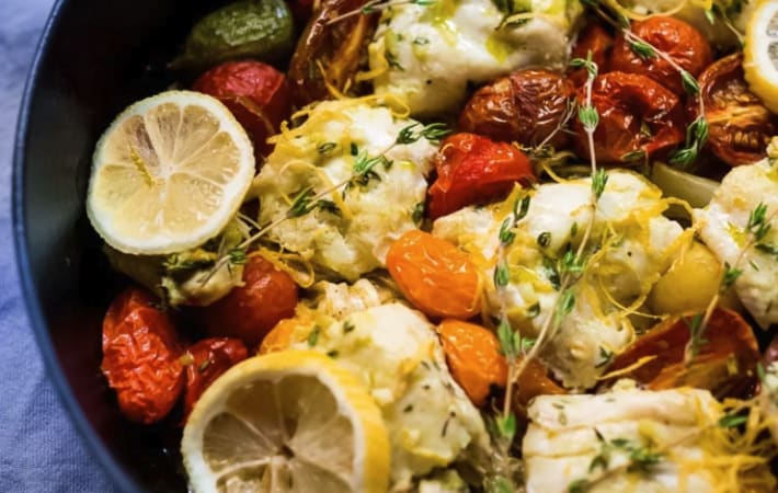 baked haddock is light and fresh