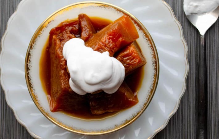 mexican candied pumpkin is a popular fall treat and a traditional dessert during dios de los muertos