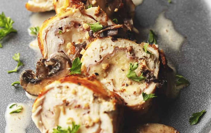 amazing chicken rollatini is a unique take on chicken breast recipes