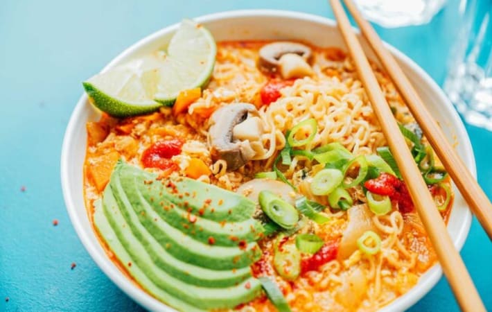 kimchi ramen is a quick and easy way to elevate instant ramen
