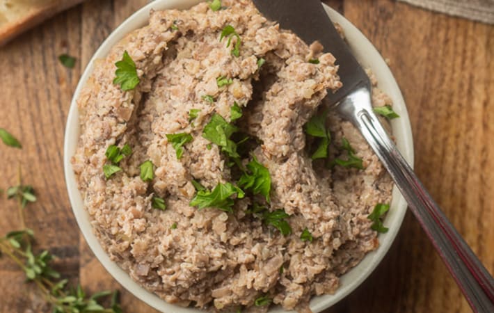 vegan mushroom pate is a savory umami rich vegan spread