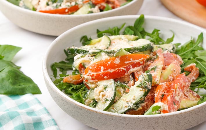 Cucumber Tomato Feta Salad Recipe | Cozymeal