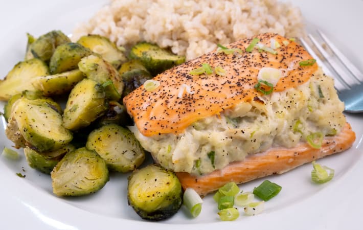 Crab Stuffed Salmon Recipe | Cozymeal